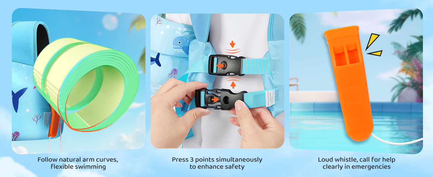 swim jacket water wing arm float