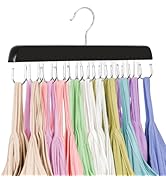 TOPIA HANGER Bra Hanger for Closet, Tank Top Hangers 20 Hooks Capacity Foldable Wood Space Saving...