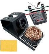 ZYRELYNX Upgraded Silicone Soldering Stand & Soldering Iron Holder, With Solder Tip Cleaner and 2...