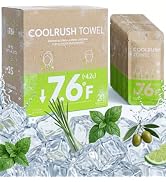 CoolRush Towel with Natural Mint Extract, Instant 3-Second Cooling Towel, Reusable Sports Cooling...