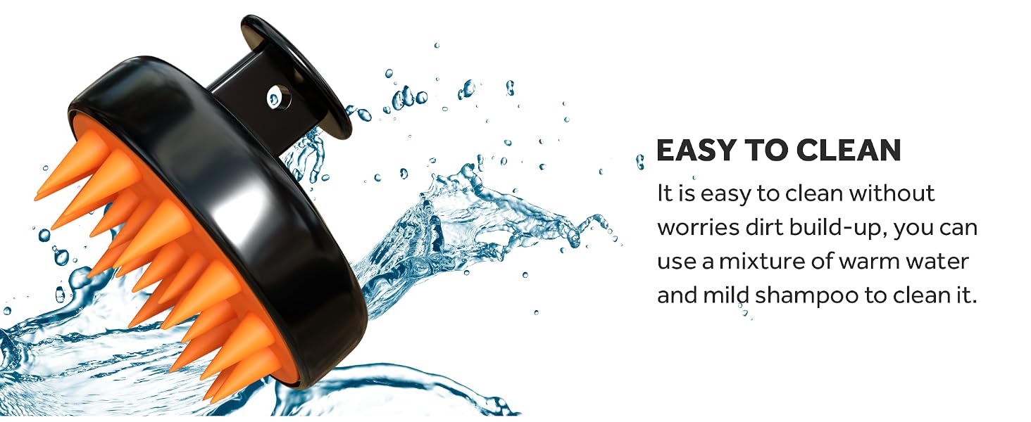 easy clean up scalp massager
