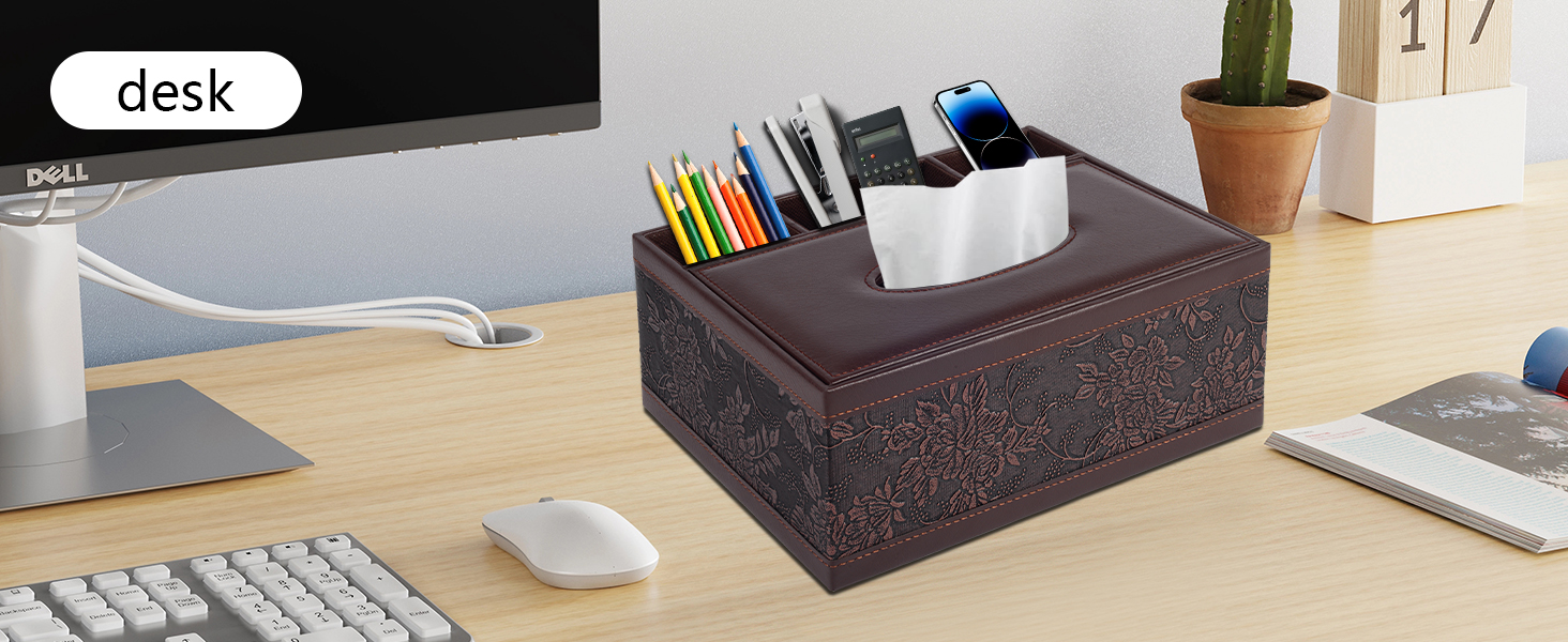 PU Leather Tissue Box Cover