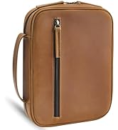 Jack&Chris Full Grain Leather Bible Covers, Church Bag Bible Protective Book Holder, Large Bible ...