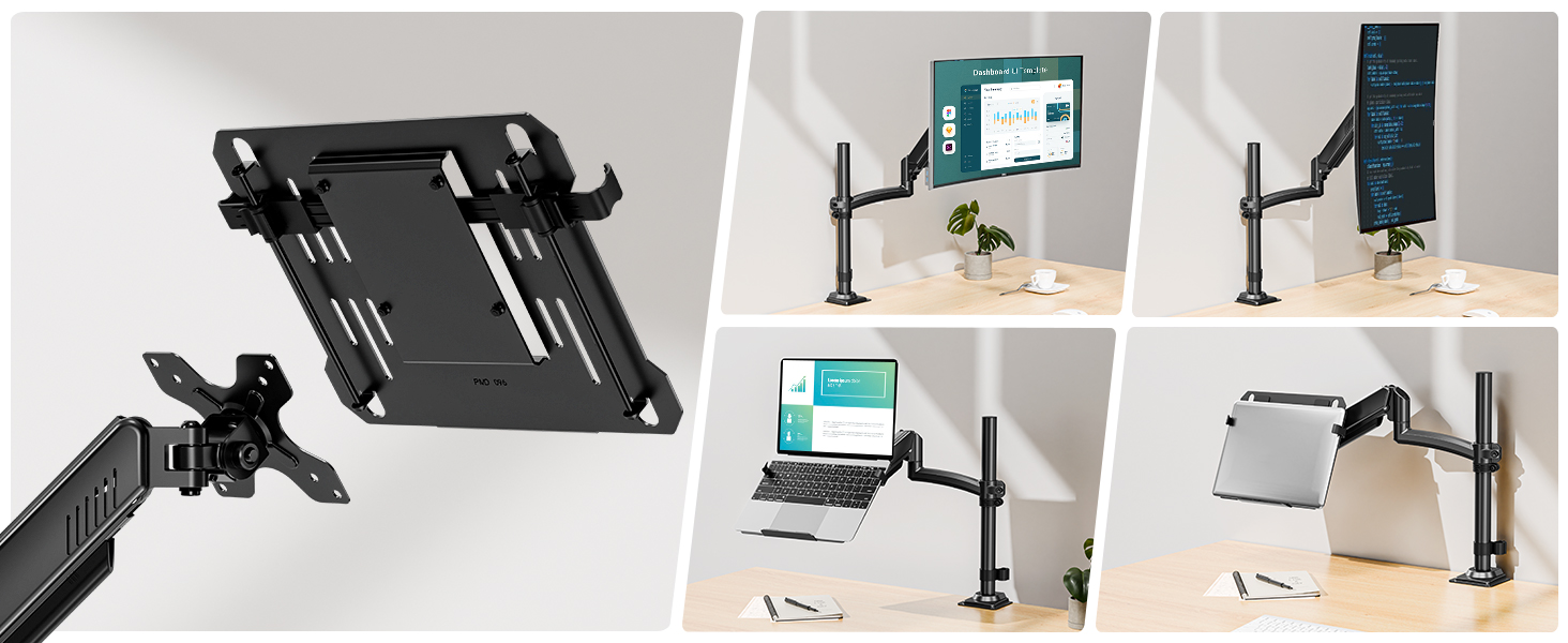 Laptop mont with tray