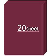 20 Sheet Paver Red/Wine/Burgundy Cardstock 8.5x11