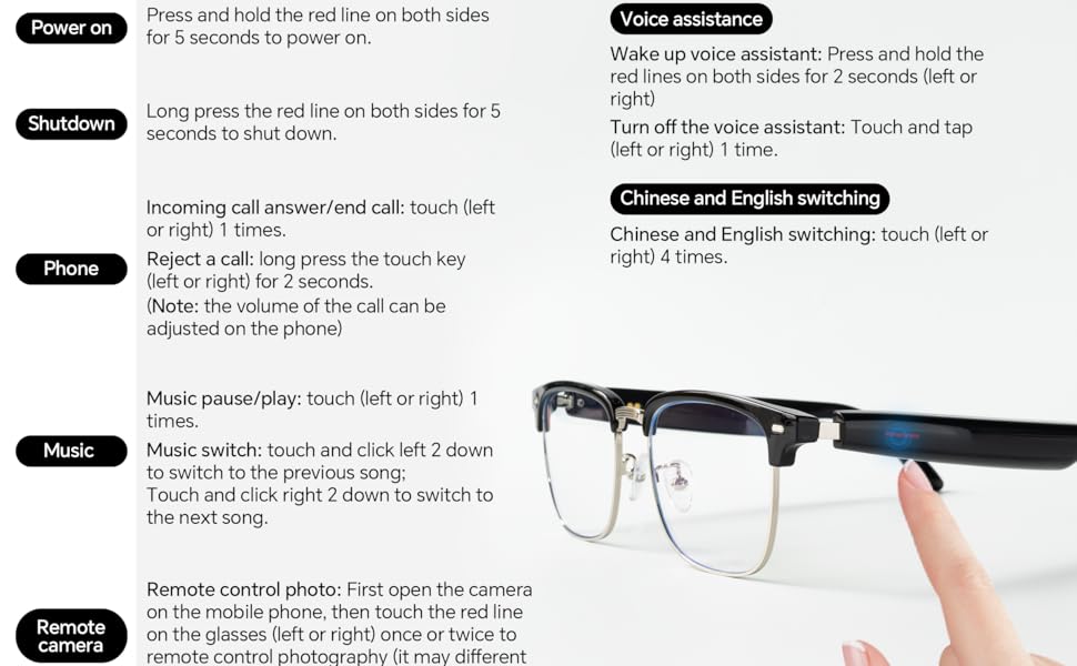 Bluetooth smart glasses 4
