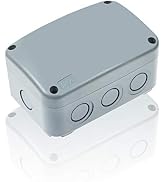 GREENCYCLE Waterproof Junction Box IP66 Rated ABS Plastic Enclosure for Outdoor Use,Universal Wea...