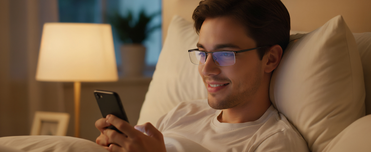 Wear electronic devices while reading before bedtime