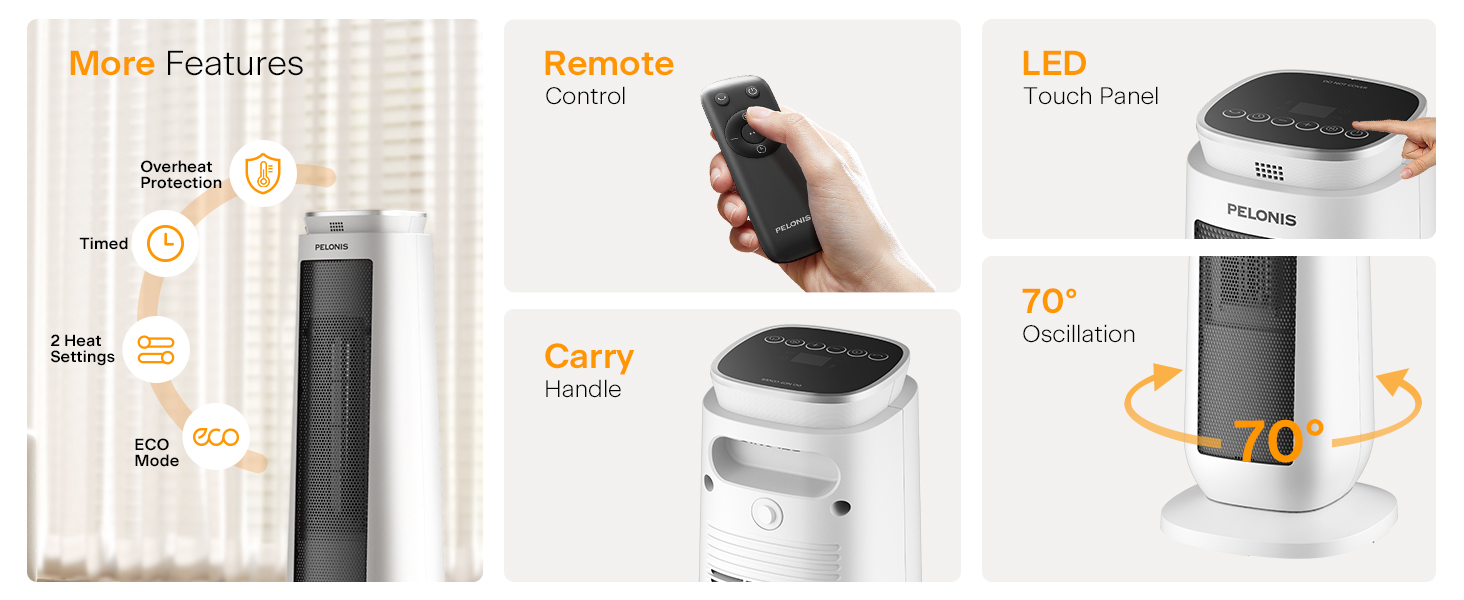remote control, carry handle and LED display