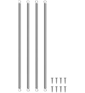 TonGass (4-Pack) 1 ft Stainless Steel RV Screen Door Spring Closure Kit Universal Fit for Square ...