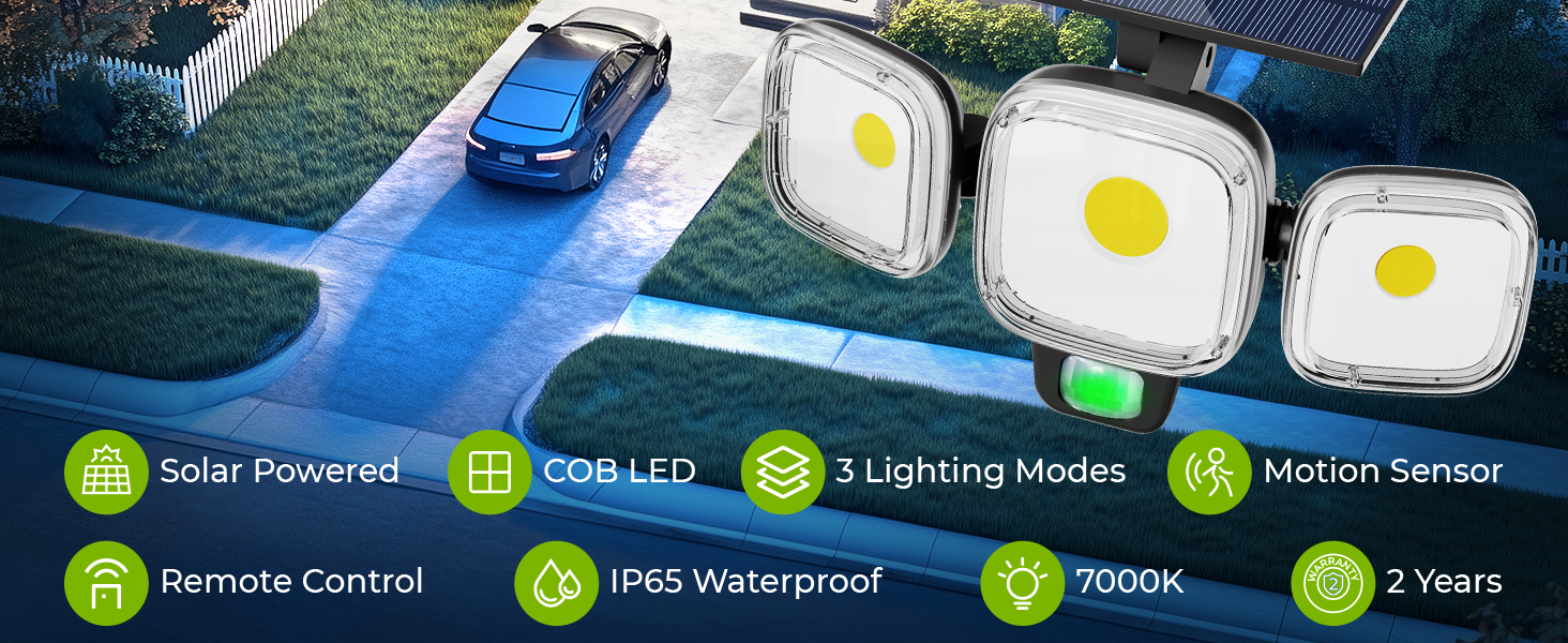 solar motion sensor light