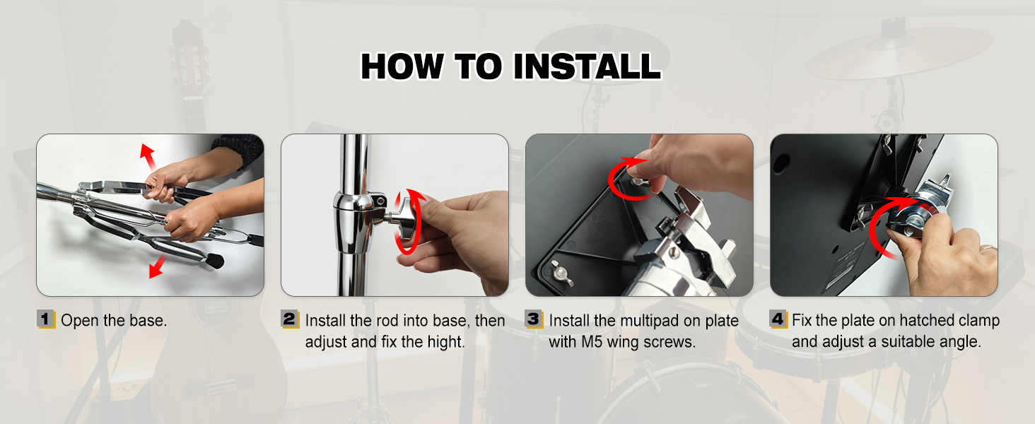it is easy to install this pps101 electric mounting stand for multipad