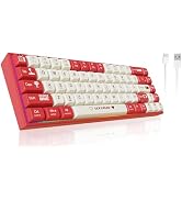Attoe Mechanical Gaming Keyboard Wired, 60% Layout RGB Backlit Computer Keyboards, Hot Swappable,...
