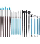 Thyrflen 18PCS Silicone Clay Sculpting Tools, Silicone Painting Brushes Kit, Clay Shaper Tool for...