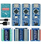 LONELY BINARY 3-Pack Nano V3.0 Development Board with Expansion Kit, 3 x Nano V3.0 Type-C & 3X Ve...