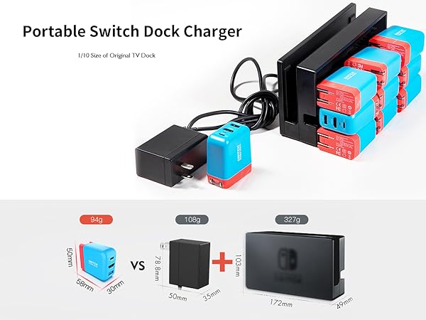 Portable Switch Dock Charger