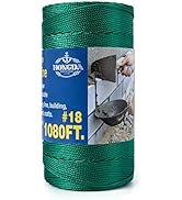 HONGDA Twisted Nylon String, 18 x 1080FT Mason Line String, Nylon Twine for Masonry Job, Trot Lin...