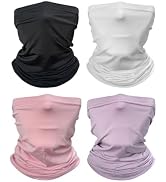 Thin Ice Silk Cooling Neck Gaiter, Breathable Face Mask,Neck Cooling Tube | Lightweight Elastic N...