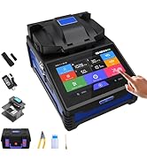 SZJMS New Upgraded Fusion Splicer with Optical Power Meter, 8s Splicing 15s Heating, Auto Focus F...