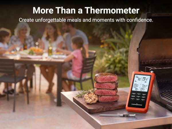 wireless meat thermometer digital thermometer for cooking smart meat probe grill thermometer