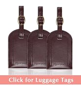leather luggage tags