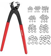 Proster Stepless Single Ear Hose Clamp Crimper - Hose Clamp Crimper Tool with 150pcs 6-31.6mm 304...
