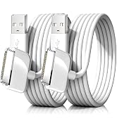 Azosowo 2-Pack 3.3ft/1m 30 Pin USB Charger Cable - Fast Charging Compatible for Old iPhone 4 4S, ...