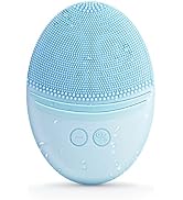 EZBASICS Facial Cleansing Brush, Waterproof Sonic Vibrating Face Brush for Deep Cleansing, Gentle...