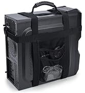 Trunab PC Tower Carrying Strap with Rubber Handle, Desktop Carrying Case Belt Computer Travel Hol...