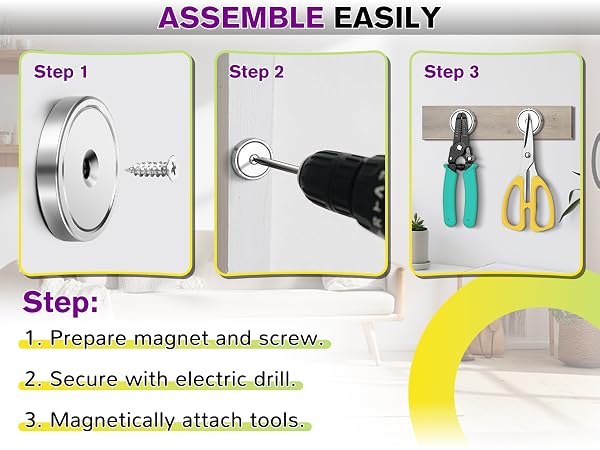 magnets with holes magnetic rock light mounts