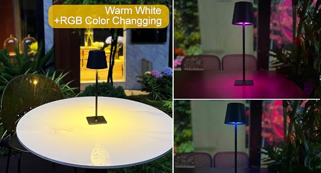 solar rechargeable table lamp