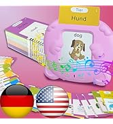 KILOGOGRAPH Bilingual English & German Flash Cards - Talking Flash Cards, 510 Sight Words of 31 T...