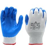 SHOWA 545 Nitrile Palm Coated A2 Cut Resistant Safety Glove with HPPE Liner, 13-Gauge, Large (12 ...