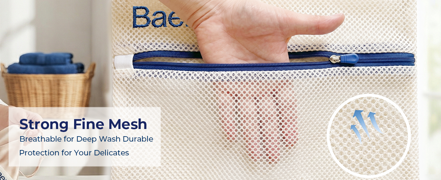 Baerely Mesh Laundry Bag-Strong fine mesh