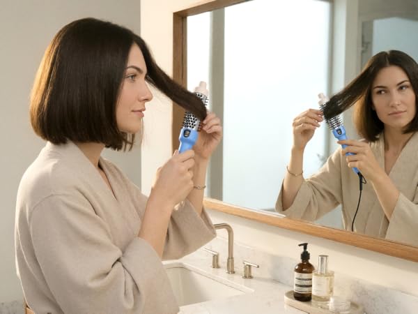 small round brush for short hair