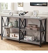 LVB Rustic Sofa Table, Farmhouse Console Table for Living Room, Hallway entryway Table with Stora...