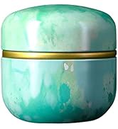 Topwon Body Powder Container with Powder Puff for Baby Women Talc Free Dusting Loose Powder Case ...