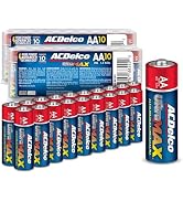 ACDelco UltraMAX 20-Count AA Batteries, Alkaline Battery with Advanced Technology, 10-Year Shelf ...