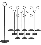 Tosnail 12 Pack 12" Tall Table Number Holders, Place Card Holder Picture and Photo Display Stands...