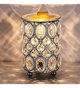 Wax Warmer Wrought Iron Crystal Wax Melt Warmer Electric Oil Burner Wax Melt for Gifts & Decor, H...
