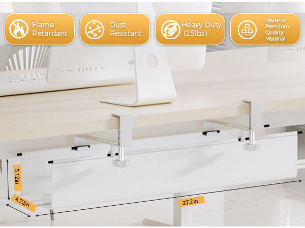 under desk cable organizer clamp cable management computer cord organizer for desk underdesk storage