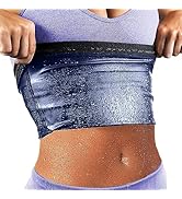 Sweat Waist Trimmer Trainer Belt Wrap Belly Sweat Band Sauna Slimming Belt for Women Lower Belly ...
