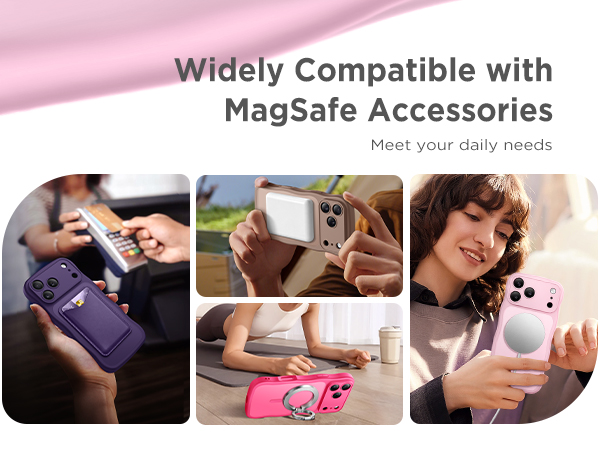 For iPhone 18 Pro Case Compatible with MagSafe Wavy Shockproof Slim Cute Wave Drop Protection