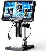 Aikokkl 7" Digital Soldering Microscope with Remote for Electronics Repair, 1200X IPS Screen PCB ...