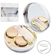 Vastsoon Contact Lens Case, Portable Cute Eye Contacts Colored Lenses Remover Box Kit with Mirror...