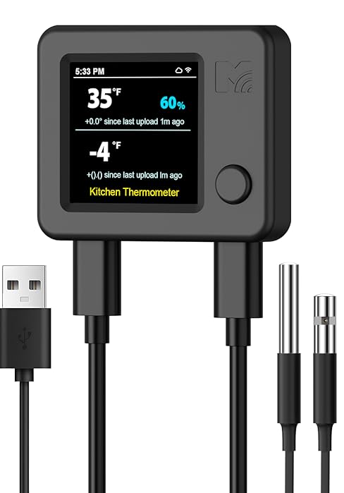 WiFi Dual-Probe Temperature and Humidity Monitor
