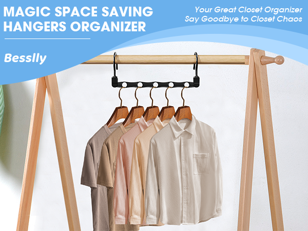 hangers space saving organizer saver clothes closet organization storage hanging