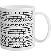 Hidden Message Coffee Mug - Ceramic Cup with Funny Surprise Messages, Unique Novelty Gag Gift, Cu...