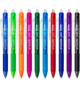 ParKoo Retractable Erasable Gel Pens Clicker, Fine Point 0.7mm, Assorted Color Inks for Drawing W...
