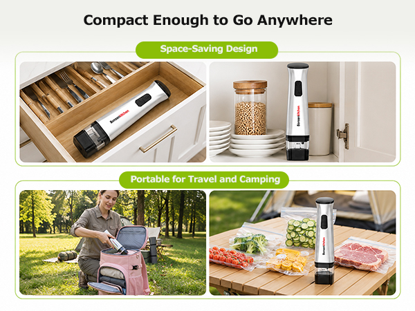 Bonsenkitchen Handheld Vacuum Sealer Machine
